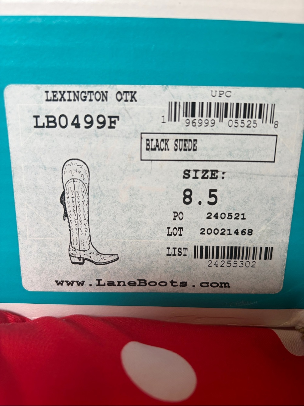Lane Boots Lexington OTK Over-the-Knee Boots - Black Suede